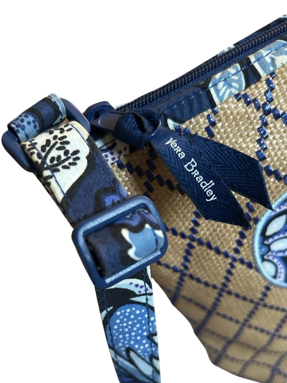 Vera Bradley Tropics Tapestry Anchor Woven Crossbody Bag - Picture 5 of 7